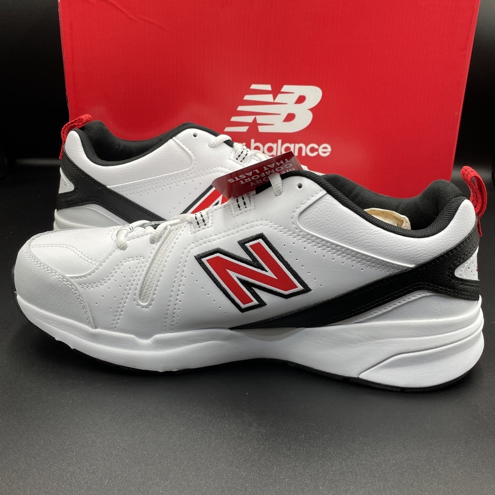 New Balance MX608v5 Sneakers Men's Size 10.5 4E Wide White / Red MX608WN5 - Picture 6 of 7